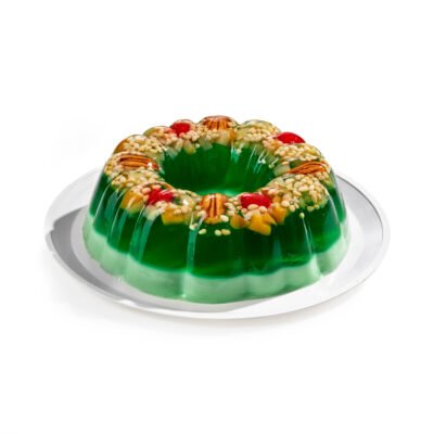 Gelatina de Agua y Leche con Frutos y Semillas