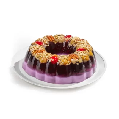 Gelatina de Agua y Leche con Frutos y Semillas