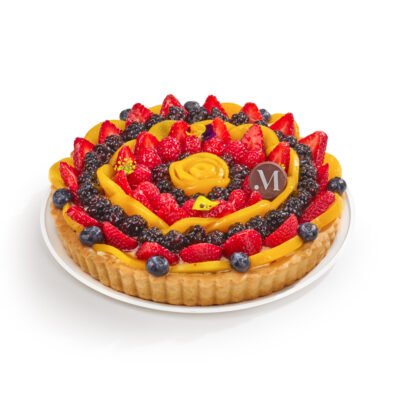 Tarta de Crema Pastelera con Fruta
