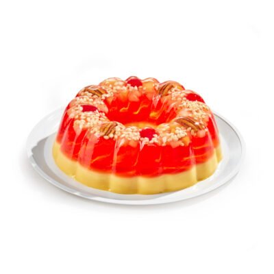 Gelatina de Agua y Leche con Frutos y Semillas